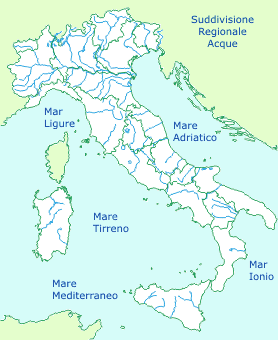 Risultati immagini per cartina fiumi e laghi italiani